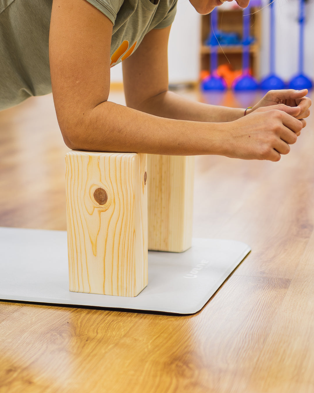 Pareja de Bloques | Ladrillos de madera para Yoga