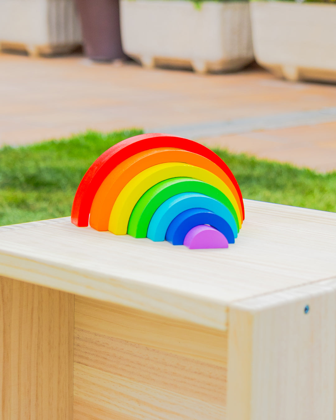 Arcoíris de colores Montessori