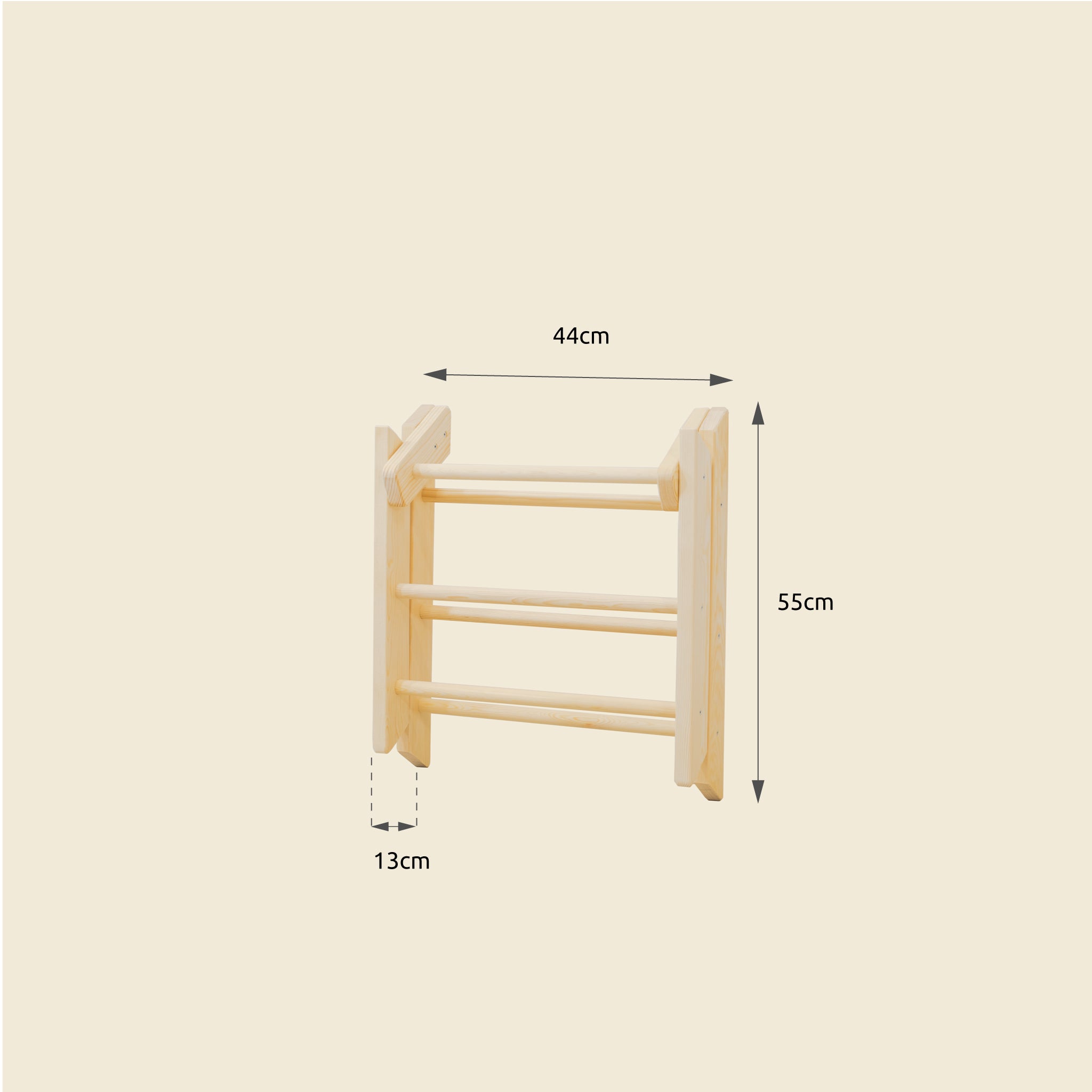 Triángulo Pikler Mini de Madera Maciza