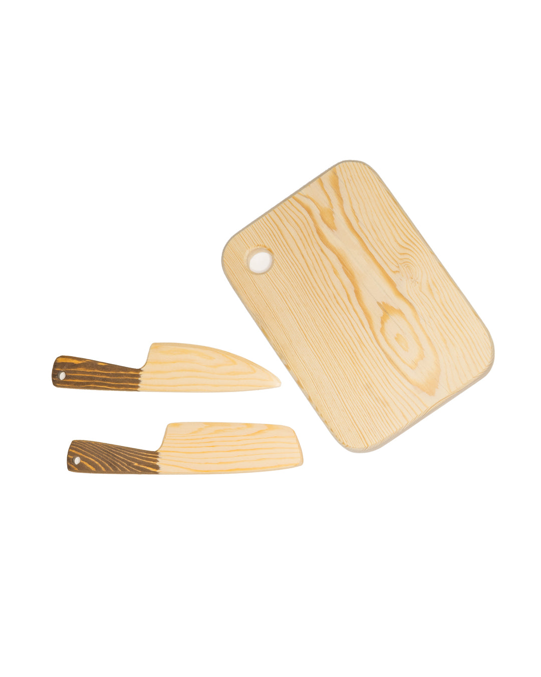 Tabla de cocina con cuchillos Montessori