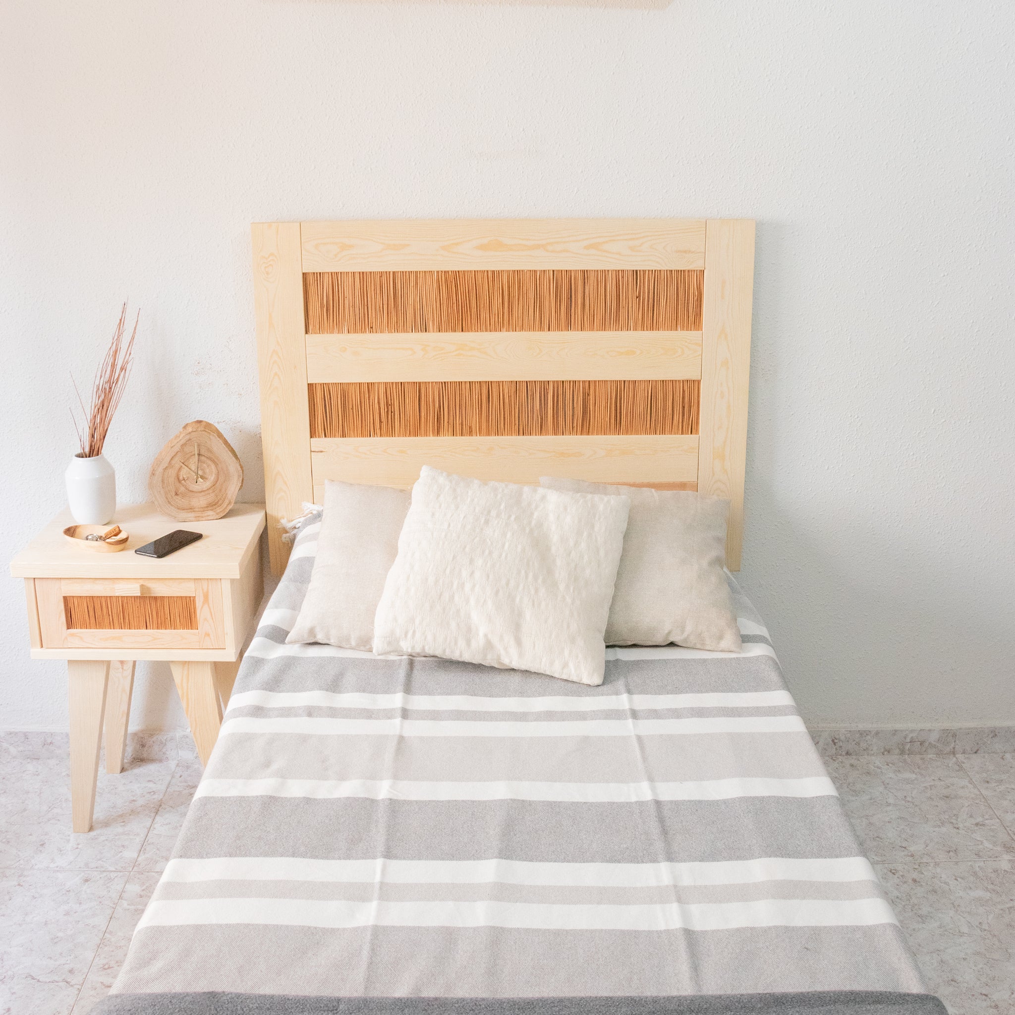 Cabecero de cama de mimbre "Salix" | Todos los tamaños y a medida